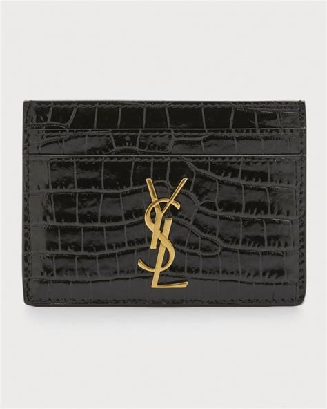 ysl croc cardholder|ysl card cases.